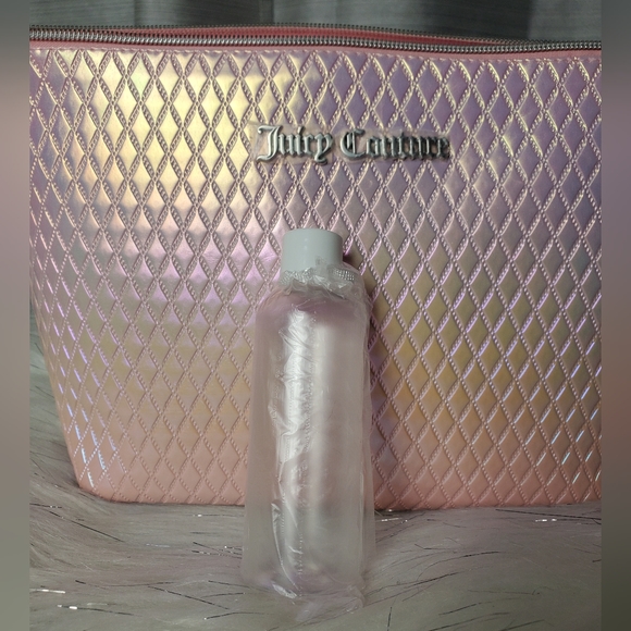 JUICY COUTURE pink metallic mermaid quilted cosmetic bag - Picture 3 of 7